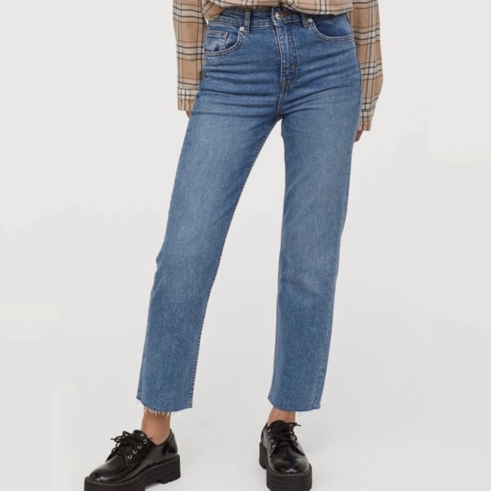 DIVIDED (H&M) Women's Mid-Rise Straight Leg Jeans - 4